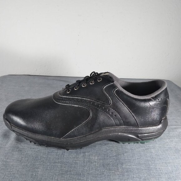 FootJoy Mens GREENJOYS Black Golf Shoes Size 9.5 M Traction Cleat Sole 45462 EUC - Picture 6 of 12
